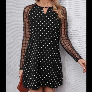Polka dot Mesh Dress